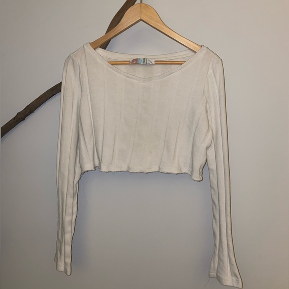 COPY - Free People Beach Ty Set: Orange Pants Size Small & White Crop Top Size … - Picture 3 of 9